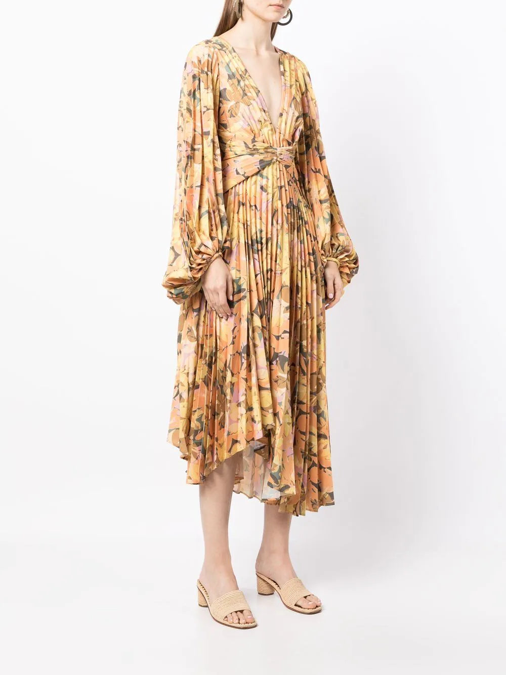 Palms Floral-Print Dress