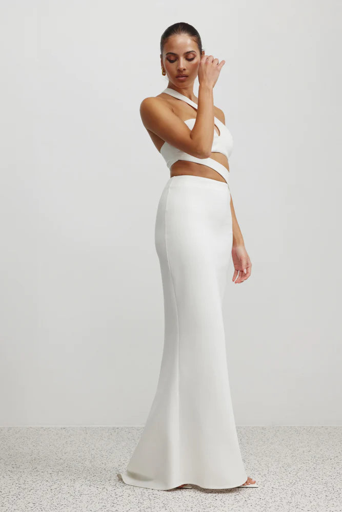 ADRIENNE DRESS - WHITE