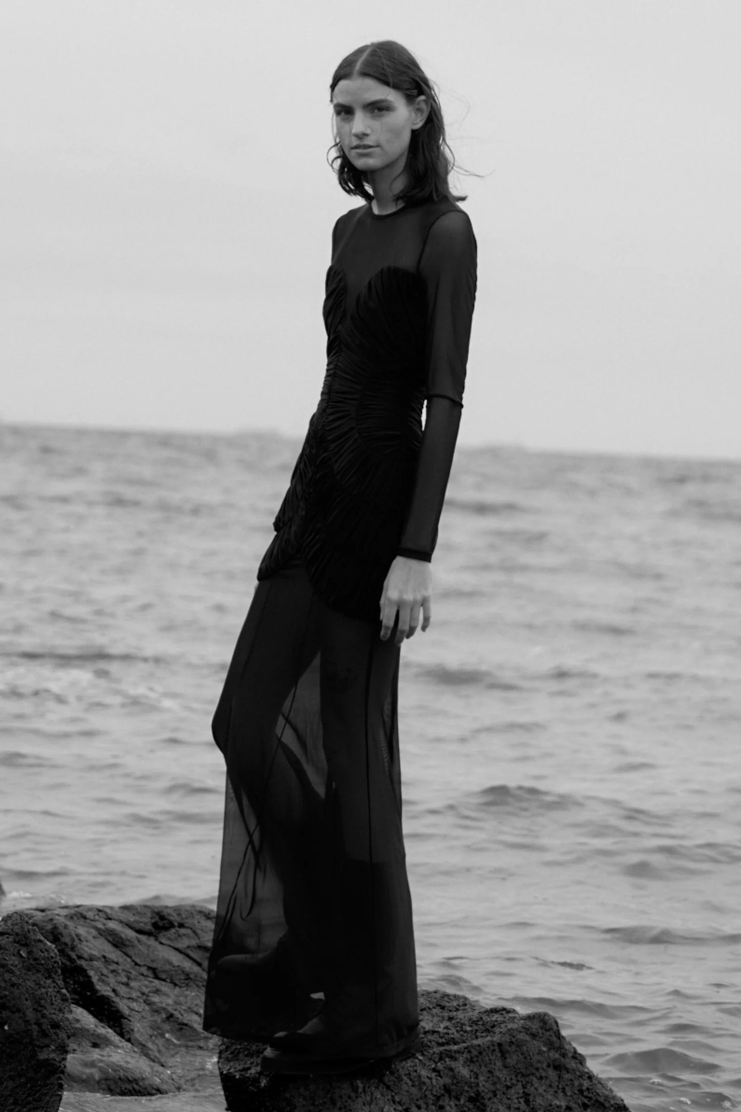 Talitha Fine Mesh Maxi Dress