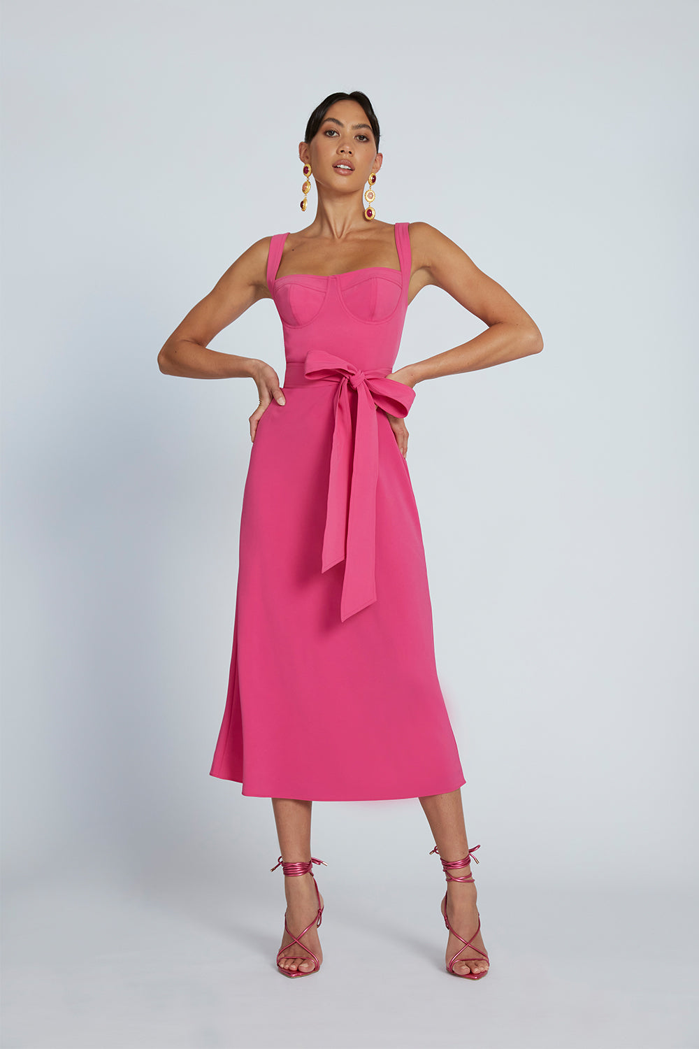 Ora Bist Midi Dress