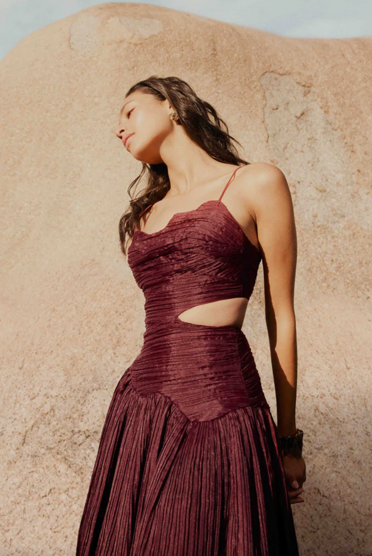 Laurier Wave Maxi Dress