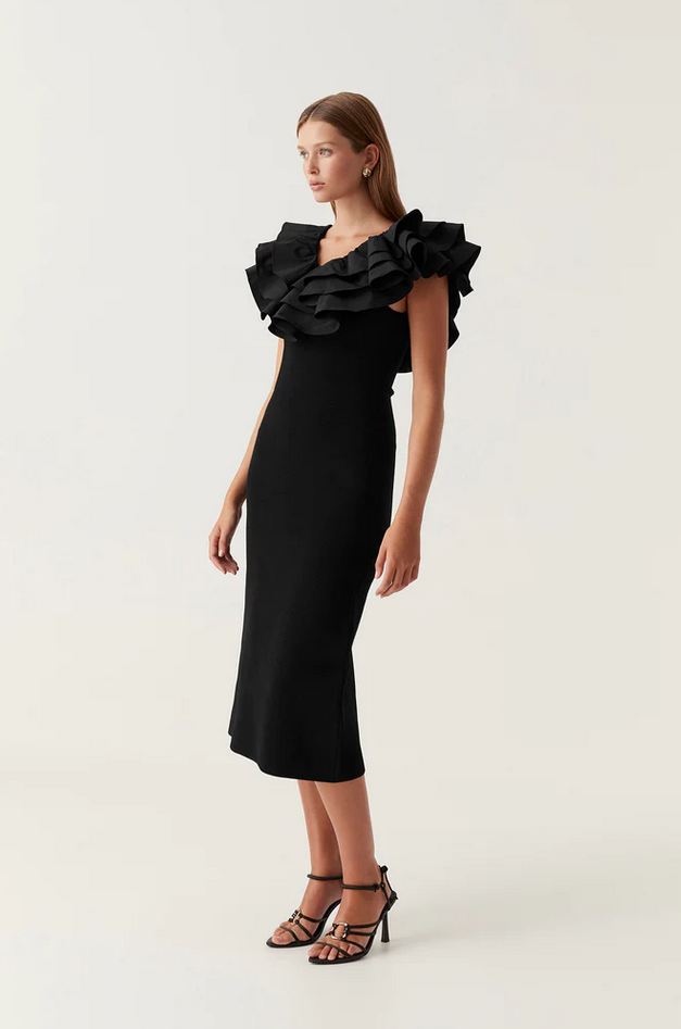 AJE Transcendent Ruffle Midi