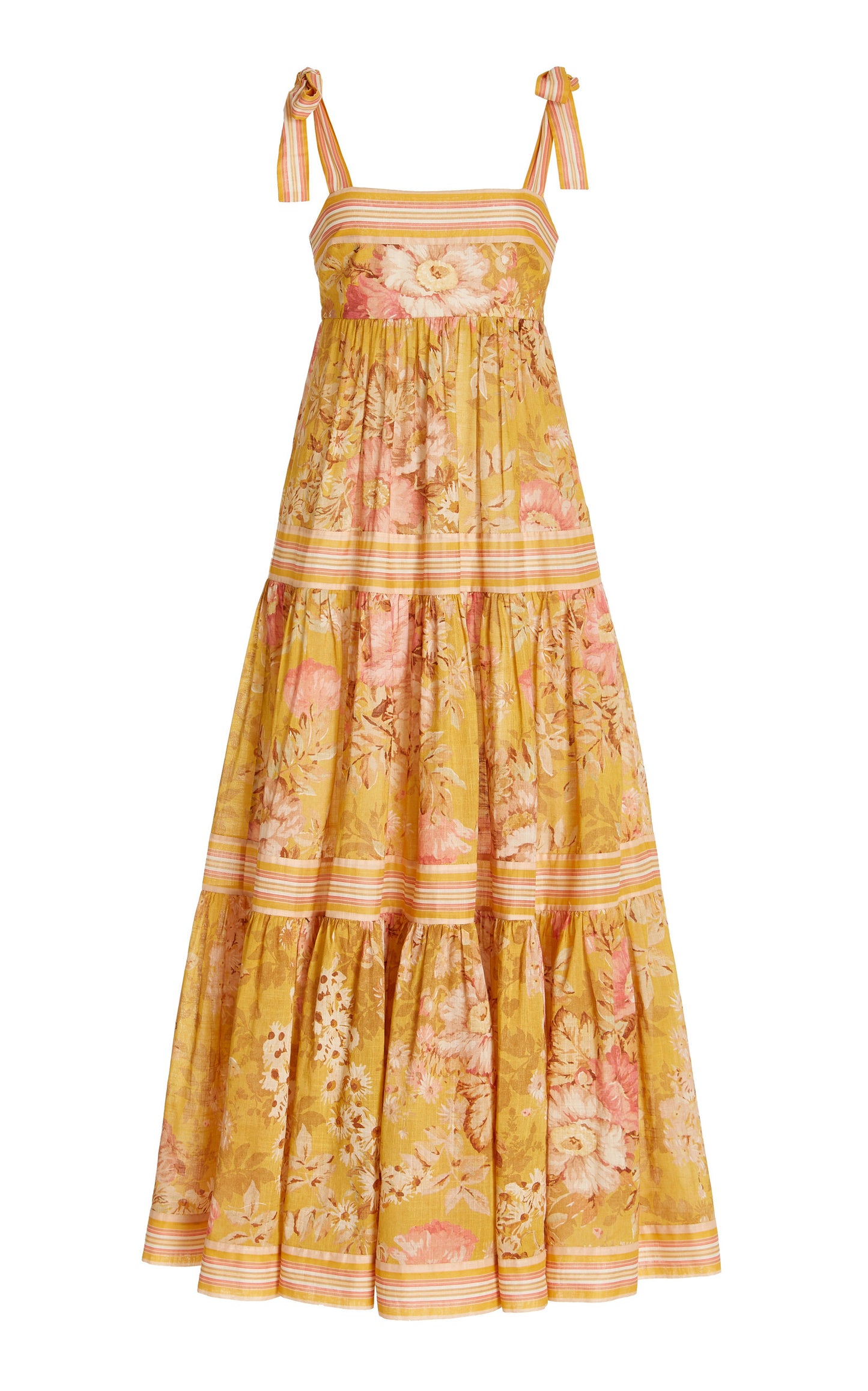 Pattie Shoulder Tie Midi Dress