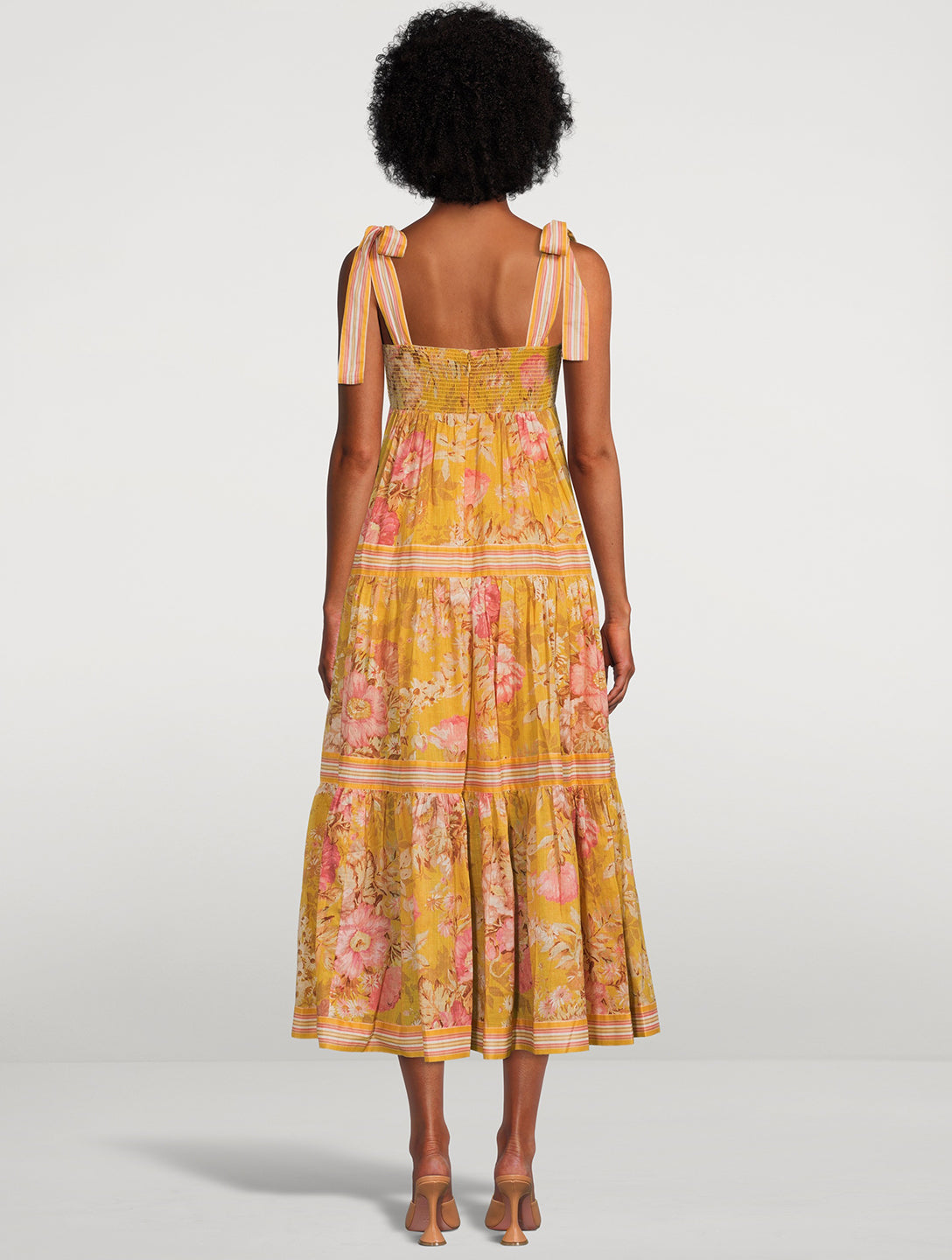 Pattie Shoulder Tie Midi Dress