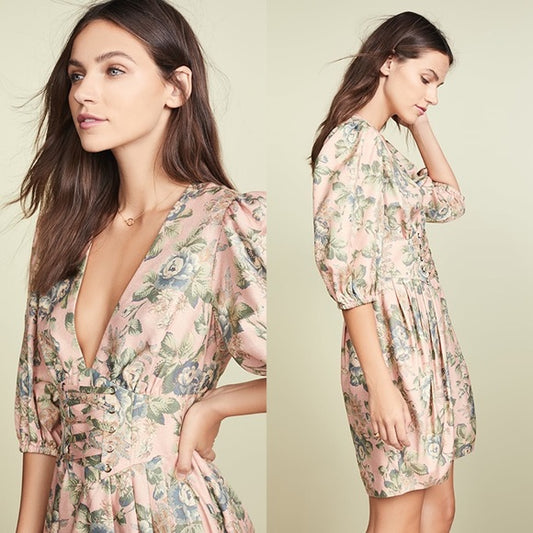 Tempest Lace up Mini Dress