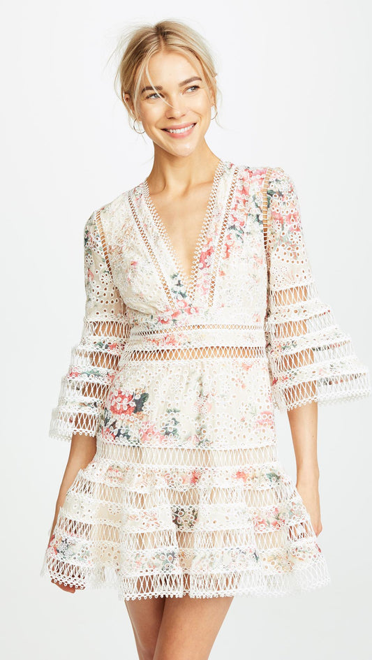 laelia diamond flutter dress