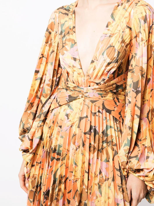 Palms Floral-Print Dress
