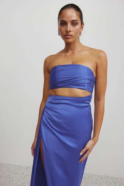 APOLLO DRESS - PACIFIC BLUE