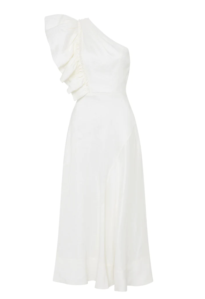 Bonjour Asymmetric Midi Dress