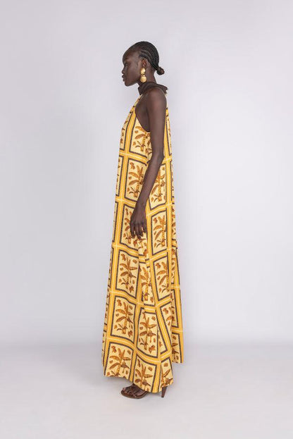Tiled Hanson Palm Full Length Dress