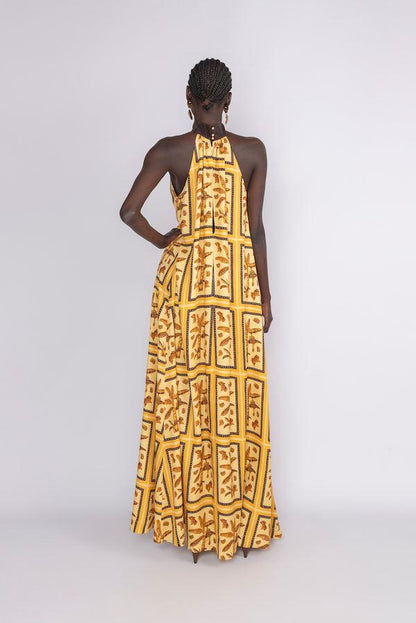 Tiled Hanson Palm Full Length Dress