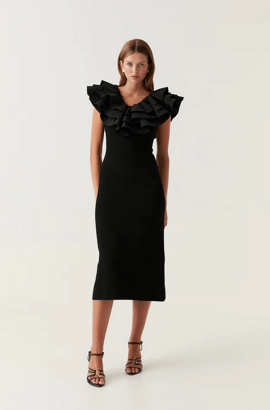 AJE Transcendent Ruffle Midi