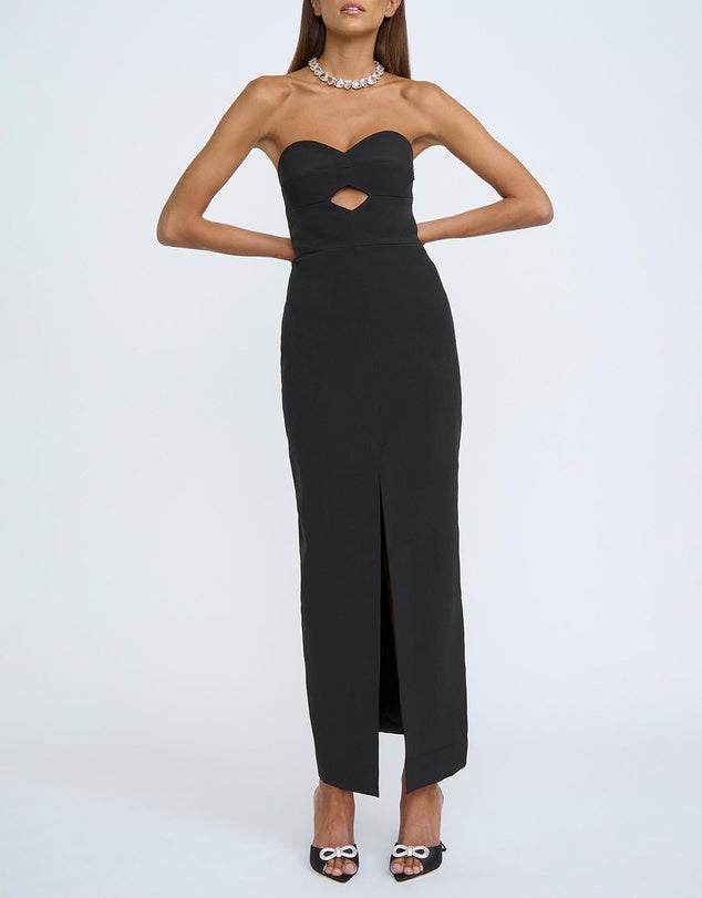 Diamond Strapless Split Dress