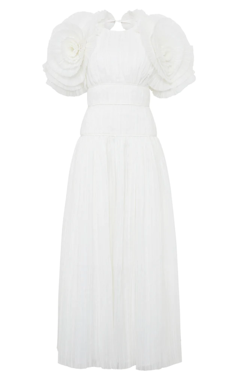 Expressive Pleated Maxi Dress